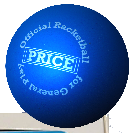 BLUE RACKET BALLl, made by Price of bath,Official ball makers