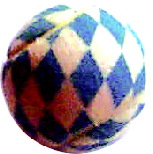 Bavarian flag printed tennis balls