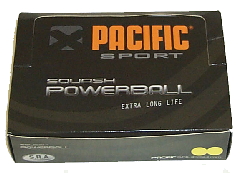 Pacific Powerball, squash balls made by J Price