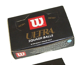 Wilson Ultra squash balls,made by J Price