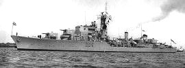 Daring class destroyer fitted with Price engine mounts