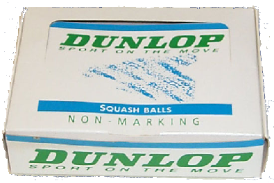 DUNLOP SQUASH BALLS ,made by Price of Bath