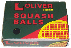 Oliver squash balls,made by Price of Bath