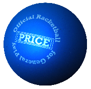 BLUE RACKET BALLl, made by Price of bath,Official ball makers