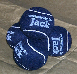 blue tennis balls, personalised by J Price