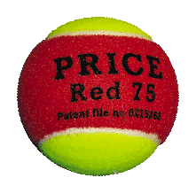 RED  minitennis balls,the Red 75 made by J Price