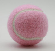 pink tennis balsl