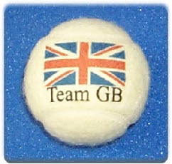 Tennis balls branded  Team GB