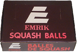Emrik, squash balls, made by  Price of Bath City