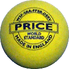 Yellow Squash-balls -or glass and clean courts-made in England by Price of Bath