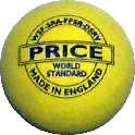 All yellow double dot squash ball