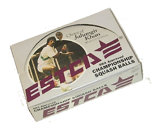 Estca, squash balls,made by J Price