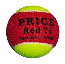 RED  minitennis balls,the Red 75 made by J Price
