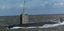 Submarine, clad with Price manufactured tiles