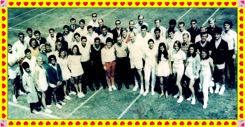 Wimbledon-players including Rod Laver-Billy Jean-Arthur Ashe etc