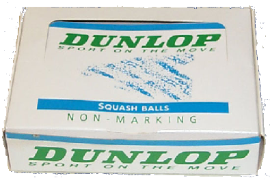 DUNLOP SQUASH BALLS ,made by Price of Bath
