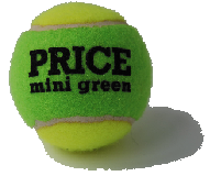 GREEN-  PLAY AND STAY -TENNIS-BALL made by Price of Bath in UK