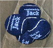 blue tennis balls,personalised