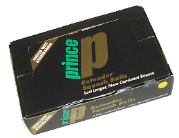 Prince squash balls, made by Price of Bath