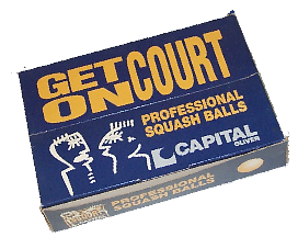 Capital squash balls,made by J Price