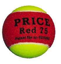 RED  minitennis balls,the Red 75 made by J Price