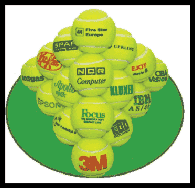 Tennis Balls branded,printed,with company names