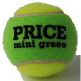 Green Mini tennis ball made by Price of Bath