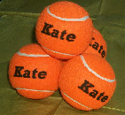 orange tennis balls personalized