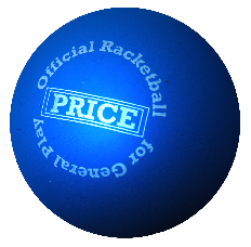 RACKETBALL -- BALLS -UK made -by Price of bath, The Official ball makers