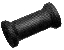 5" Rubber Keel Roller JP3S fflanged or loading and unloading guidance .Made by J PRICE