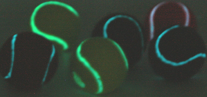 GLOW IN THE DARK TENNIS BALLS
