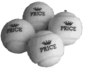 WHITE- tennis- balls- made in UK- by Price of Bath