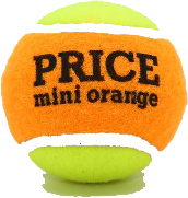 Orange mini tennis ball
