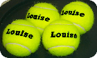  tennis balls personalised